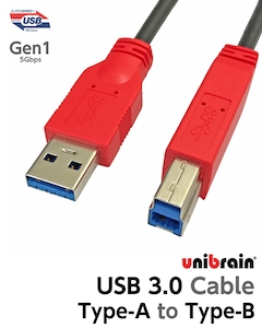 unibrain(ユニブレイン)　バージョン3.0　USBケーブル（標準B）