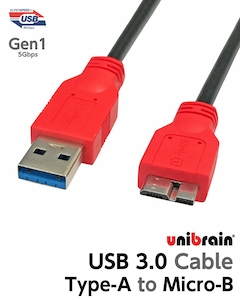  unibrain(ユニブレイン)　バージョン3.0　USBケーブル（マイクロB）