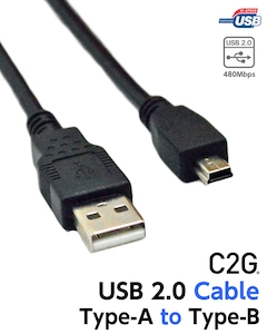 C2G USBケーブル（ミニBタイプ）1.0m