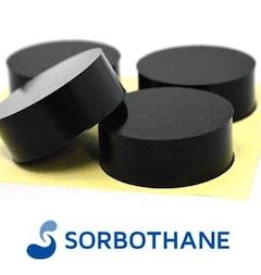 円柱型ソルボセイン（粘着テープなし・黒色）4個セット