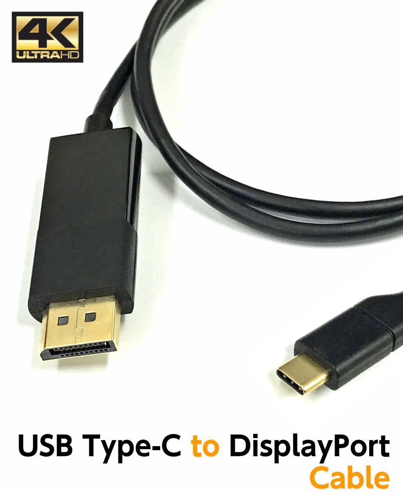 米国A2D社推薦品！ USB Type-C to DisplayPort 変換ケーブル