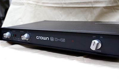 クラウン CROWN D-45 ステレオパワーアンプ 動作OK アンプ オーディオ