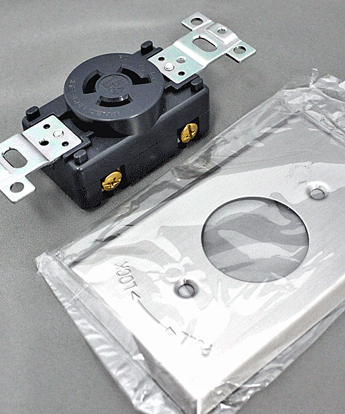 コンセントなど 3220-P-L6 アメリカン電機 パネル用コンセント 接地形2P 20A 250V