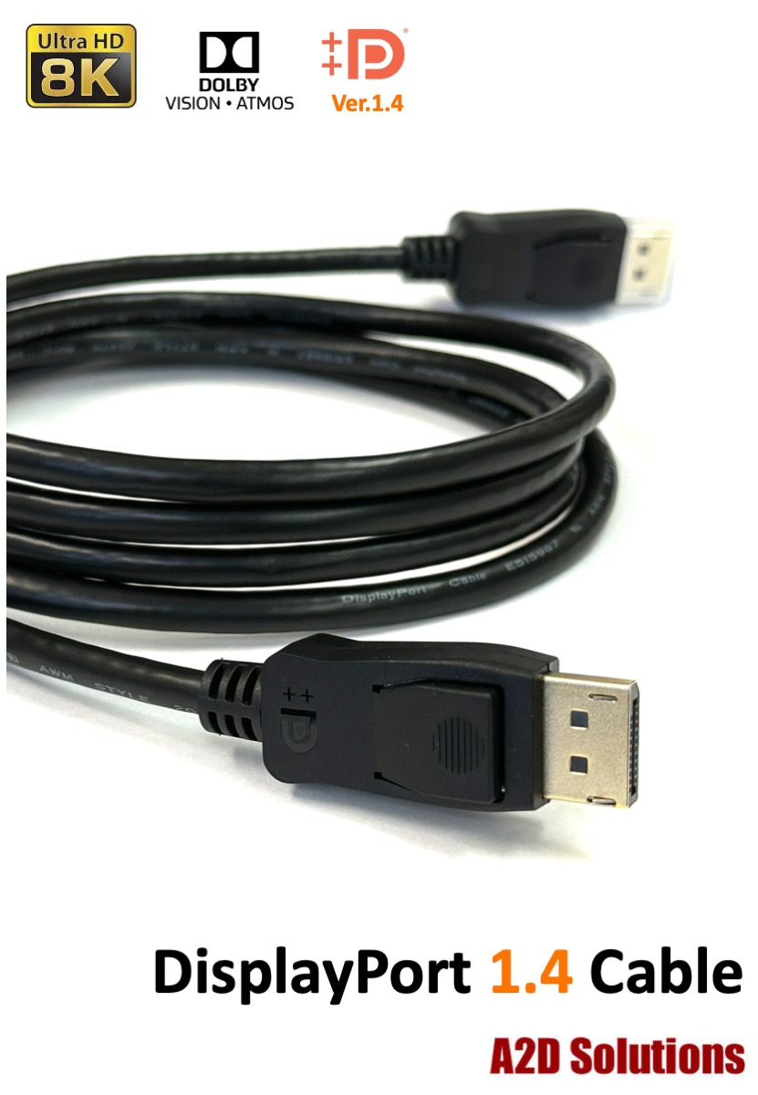 米国A2D社 DisplayPort ケーブル